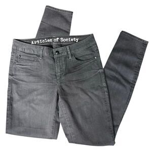 Articles Of Society Skinny Jeans Grey Denim Size 28